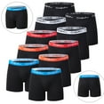 thumbnail image 4 of 4/5 /10 Pcs Fashionable Men's Long Underwear Casual Boyshort Youth Sports Shorts Comfortable Breathable Stretch Shorts Underwear, 4 of 9