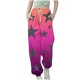 thumbnail image 1 of Children's Sweatpants, Elastic Waist with Adjustable Drawstring, Star Print Design, Side Pockets and Ankle Cuffs, Comfortable Athletic Pants for Kids' Play and School, 1 of 5
