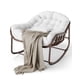 thumbnail image 1 of QinaQin Silla mecedora papasan para exterior, diseño cómodo tipo egg chair rocker para patio, jardín, recámara o porche, 1 of 7
