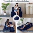 thumbnail image 4 of Sofá cama plegable MAXYOYO Navy 85x190 cm Silla individual, 4 of 7