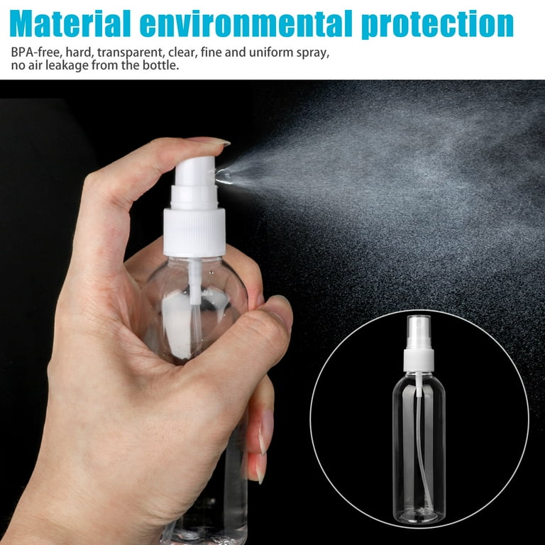 10 Pcs Spray Bottles, 100ml Clear Empty Mini Mister Spray Bottles