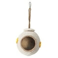 thumbnail image 3 of simhoa Bird Nest Hut Habitats Decor Accessories with Hanging Rope Birds House Birds Hammock Bird House for Trees Lawn Patio Backyard, 3 of 10