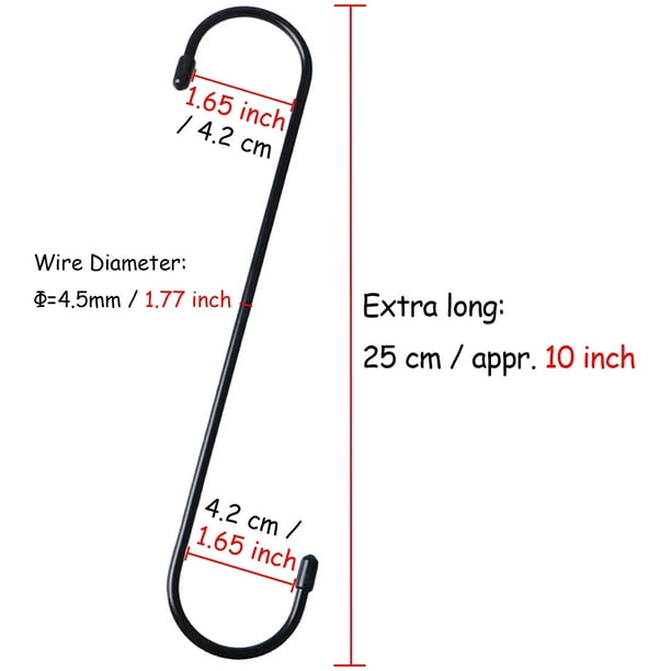 Large black hooks deals