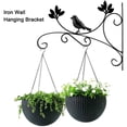 thumbnail image 3 of Plant Hangers Outdoor Plant Hooks for Wall/Fence, Hummingbird Hanging Plant Bracket Heavy Duty Cast Iron Plant Hanger for Lantern/Bird Feeder, 3 of 7