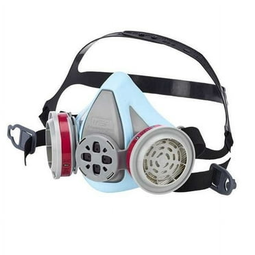 Msa Safety Half Mask Respirator,Blue,P100,L 10218529