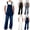 White, variant on Men's Washed Bib Overall Coveralls Relaxed Fit Adjustable Strap Utility Denim Women Work Pants with Large Pockets Durable Comfortable Jumpsuit for Men White