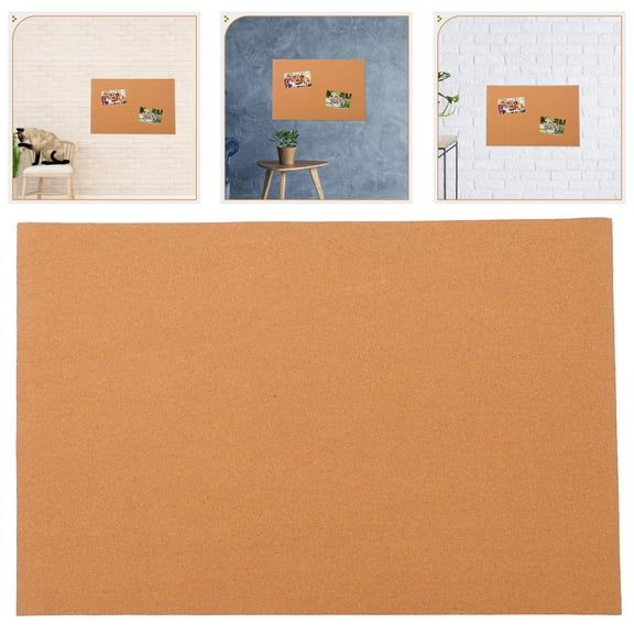 KAKOWELY Bulletin Board for Pictures Chocolate Cork Pine 1Set