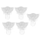 thumbnail image 1 of Bandeja Bandeja De Impresiones Dentales Bandeja De Molde De Dientes De Plástico Transparente Perforada Desechable Para Reparación De Dentaduras Postizas 5 Piezas, 1 of 7