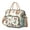 Beige-70, variant on Symmetrical Plaid Stripes Cooler Bag - Rustic Nordic Style Tote for Business & Casual