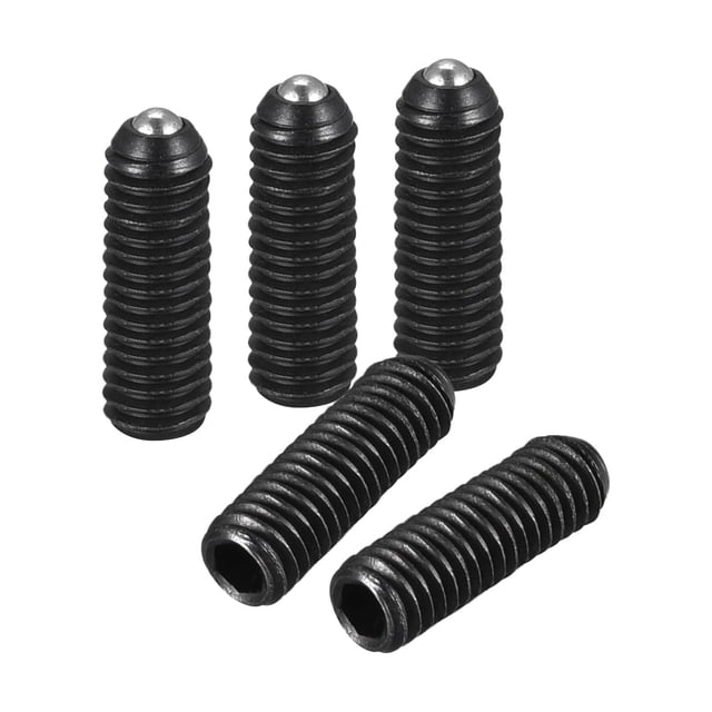 Unique Bargains Ball Point Set Screws, M3 x 10mm High Carbon Steel Metric Spring Hex Socket Grub Screw 5 Pack