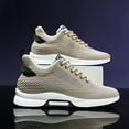 thumbnail image 3 of Men's Elevator Sneakers 2.36 Inch Invisible Height Increasing Lace up Fashion Sneakers, 3 of 14