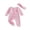 Pink, variant on RUINIXCW Newborn Baby Girl Spring Fall Winter Clothes Outfit Knitted Footed Romper Long Sleeve Crew Neck Frills Zipped Footie Jumpsuit and Headband
