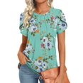 thumbnail image 1 of Camisetas de verano Tops Addtoo para mujer, talla grande, manga corta, 3XL, 1 of 5