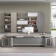 thumbnail image 3 of Corner Home Reception Desks Adjustable Cute Wall Folding Makeup Desk Stand Up Italian Japanese Escritorios De Oficina Furniture My Lux Decor Round, 3 of 11