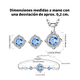 thumbnail image 2 of Juego De Collar Xtellar Para dama Con Collar Con Pendientes Y Pulsera Incluye Caja De Regalo, 2 of 4