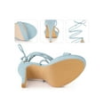 thumbnail image 2 of BLISSFUL STEP Platform Stiletto Heels Lace Up Sandals for Women, 2 of 5