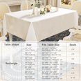 thumbnail image 7 of Smiry Waterproof Rectangle Tablecloth, 60x102 Beige Polyester Table Cloth, Decorative Table Cover, 7 of 7