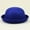 Blue, variant on Adults Solid Hat Roll Up Brim Panama Bowler Hat Round Bowler A Hat (Coffee One Size)