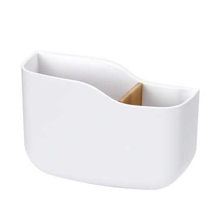 

Holder Holder Wall Mounted Storage Box With Hook Mobile Phone Holder Mobile Phone Charging Station Remote Control Storage Box Self Adhesive Double Sided Tape Fixed Position White One Size Wtsjunt
