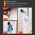 thumbnail image 5 of Under Cabinet Kitchen Utensil Hooks, 360° Rotating Drilling Free Adhesive Utensils Hanging Rack for Tools, Towel, Knife, Wall Mount Hanging Utensil Holder Hooks for Kitchen, 1Pc,Black, 5 of 6