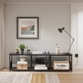 thumbnail image 4 of VECELO 63 Inch TV Stand for Living Room, TV Media Console Table for TVs up to 70 Inch, Entertainment Center with Power Outlets and Open Storage Shelves, Black, 4 of 8