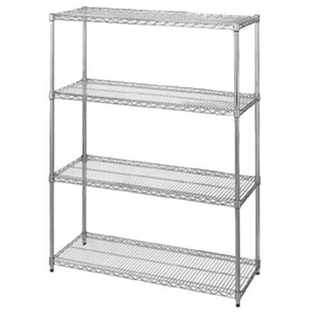 

Olympic - J1860C-J74C - 18 in x 60 in 4 Shelf Chromate Finished Shelving Unit