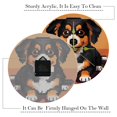 thumbnail image 3 of Pixel dog Circular Acrylic Wall Clock - Elegant Decorative Timepiece for Home or Office - 12 Inch Diameter - Non-Ticking Quartz Movement, 3 of 6