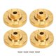 thumbnail image 1 of 4Pcs Brass Wheel Hex Hub Adapter Counterweight Brake Disc,Yellow, 1 of 5