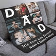 thumbnail image 3 of Custom Blankets with Photos, Personalized Picture Throw Blanket, Music Song Style Wedding Anniversary Birthday Customized Gifts for Couples Boyfriend Girlfriend Sister, 3 of 6