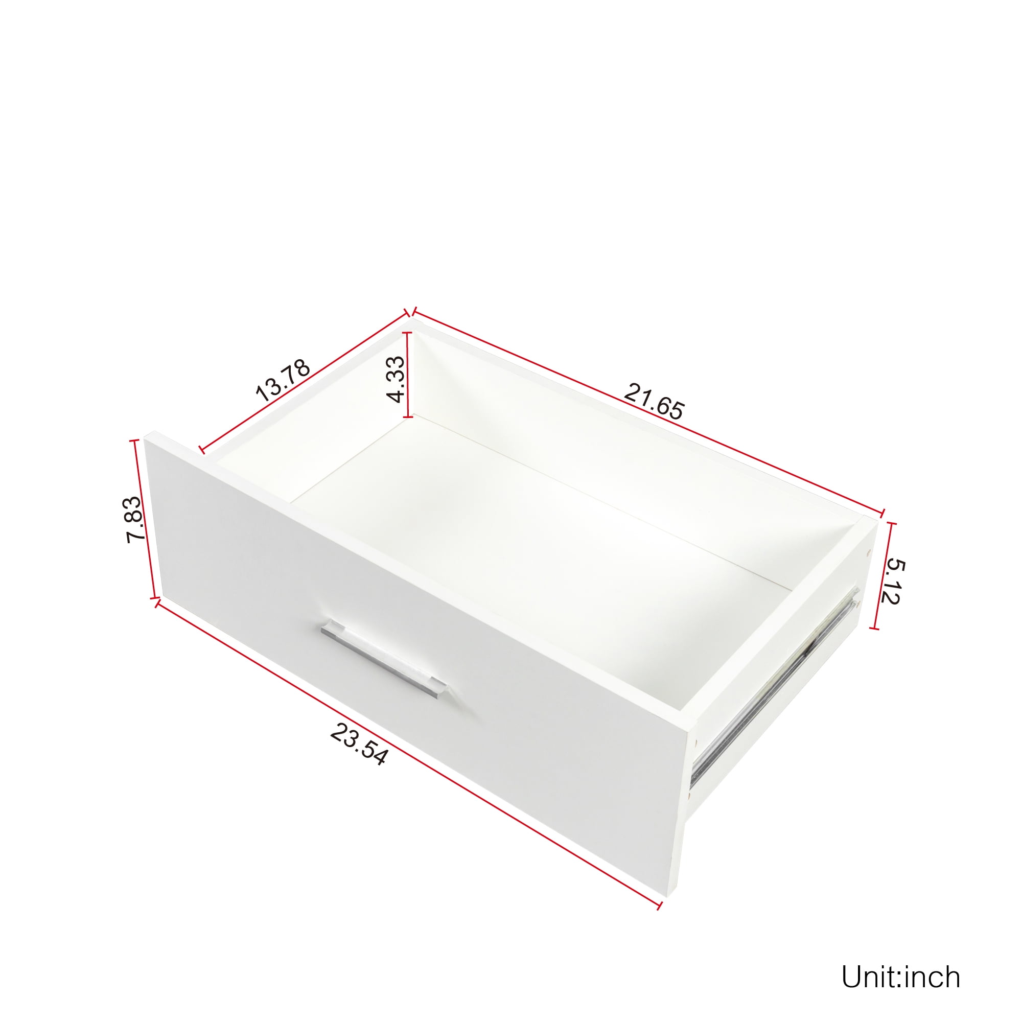 Ktaxon Bedroom Dresser with 6 Drawers, Wooden Double Dresser for Entryway, Wide Storage Cabinet for Living Room, White