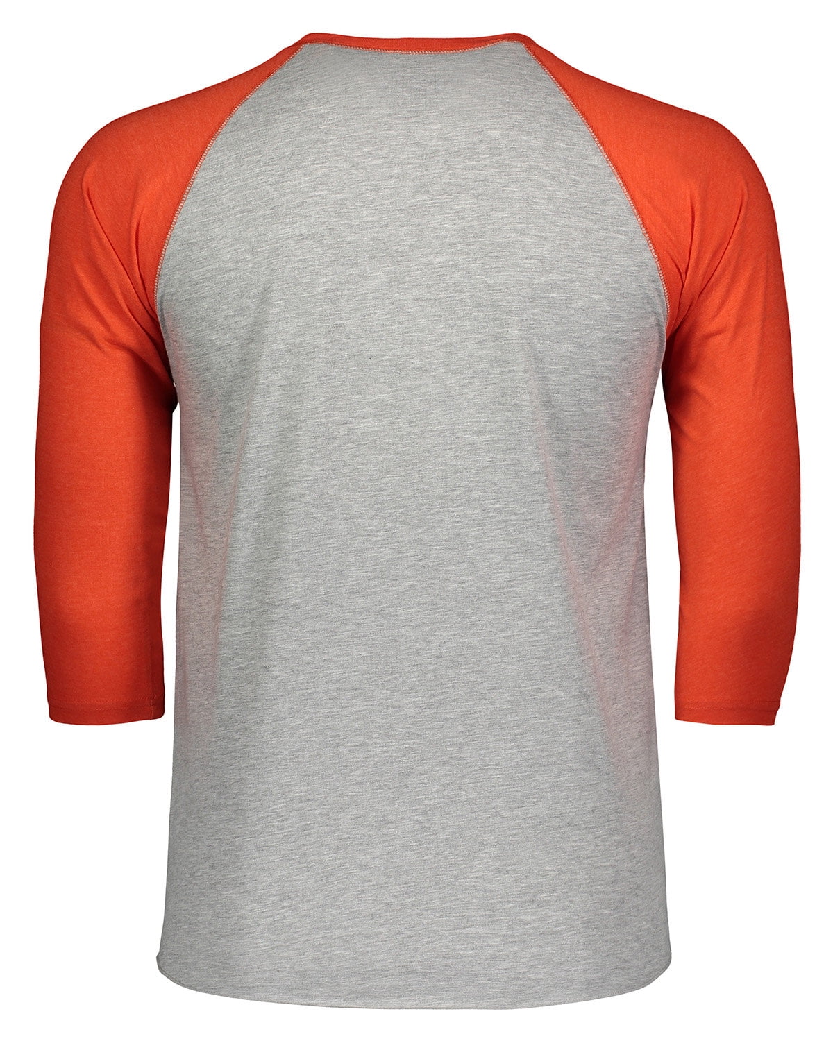 Aquaguard 100% Cotton Men's Vintage Baseball T-Shirt crew neck tee (3 Pack) - 2XL - VN Heather/VN Orange