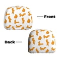 thumbnail image 4 of Goofa Cartoon Squirrel Pattern 2 PCS Car Headrest Cover, Headrest Protector,Universal Interior Car Accessories, 4 of 6