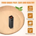 thumbnail image 3 of nipocaio Papier de Cuisson pour Friteuse à Air Chaud TG 20cm 120 Pcs Papier Jetable Rond Résistant à la Graisse Antiadhésif Anti-Fuite Forme de Bol Pré-Découpé pour Friteuses à Air Four à Micro-Ondes Cuisine, 3 of 5