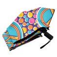 thumbnail image 6 of Peace Love Sign Compact Sun Umbrella Windproof Travel Umbrellas for Rain Strong Portable UV Protection, 6 of 8