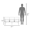 thumbnail image 7 of Depot E-Shop Barrow TV Stand, 3 Drawers, 3 Shelves, White / Natural Oak, 7 of 7