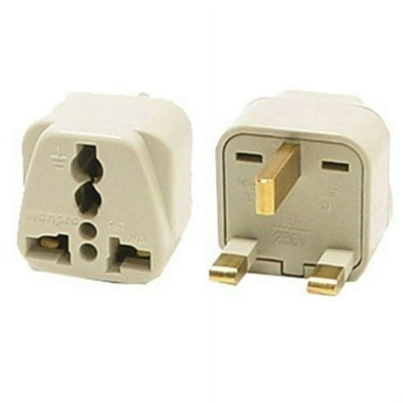 OREI Type G Universal Travel Plug Adapter, 2 Count