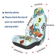 thumbnail image 2 of Lsque Cartoon Car Racing Pattern Car Seat Covers for Front Seats , Waterproof Seat Covers for Cars, Sporty Front Seat Covers,Car Seat Cover Protector Front Seats, 2 of 5