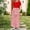 Red A, variant on SGFCWSX Girls Short Sleeve Maxi Dress Kids Graphic Print Summer Crewneck A-Line Dress with Pockets for Casual Wear Yellow Size 7-8 Years