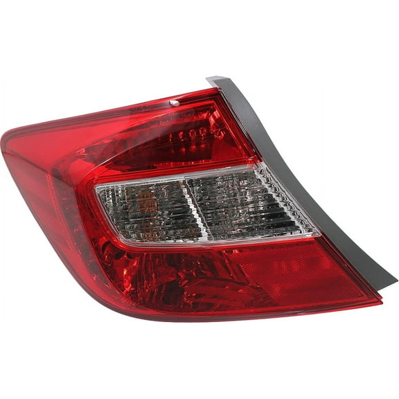 Tail Light Compatible With 2012 Honda Civic Left Driver With bulb(s)