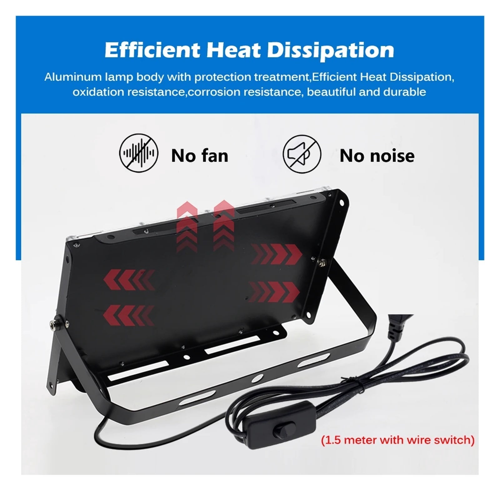 50W 100W LED RGB Flood Light IP65 Waterproof Outdoor Reflector Led Spotlight Landscape Lighting With Remote Control ,Brings Out Natural Colors