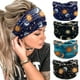 thumbnail image 2 of Banda para el cabello con borde ancho y estampado de estrellas y luna, para ejercicios de yoga y fitness, 2 of 6