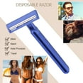 thumbnail image 3 of EXLEAF 2026 New Double Edge Men Shaving Device Disposable Steel Blade Safety Razor Shaver for Home, Travel, Bathroom, Daily Shaving, Grooming, 3 of 5