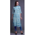 thumbnail image 4 of Bimba Printed Button Down Straight Tunic Dresses For Women Kurti Large, 4 of 6