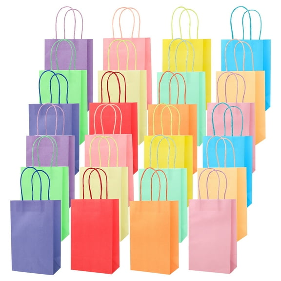 Bags Gift Paper Wrapping Wrap Kraft Bag Bulk Small Day S  Mother Treat Reusable Hand Color Birthday Festival Holders