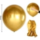 thumbnail image 2 of 10 unidades de globos metálicos de 18 pulgadas globos de látex brillante para decoración de fiesta de boda de cumpleaños (oro) Feliz Sencillez, 2 of 5