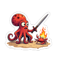 thumbnail image 6 of cartoon Octopus Theme Stickers, Waterproof Octopus Theme Sticker for Water Bottle Laptop Phone Cases Planner Skateboard Luggage Helmet Party Favor Decor, Ideal for Adults Teens Teacher Rewards, 6 of 9