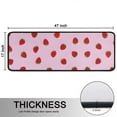 thumbnail image 5 of Kitchen Rugs Sets Of 2,Red Strawberry Plants Fruit Pink Pattern Anti Fatigue Kitchen Mat Rugs Non Slip Washable,Decorative Kitchen Floor Mats for Kitchen,Sink,Laundry,17"x47"+17"x47", 5 of 5