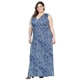 thumbnail image 2 of Plus Size Abstract Empire Waist Maxi Dress, 2 of 3