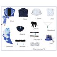 thumbnail image 5 of Disfraz de Cosplay del juego Genshin Impact Focalors, disfraz de Fontaine God of Justice, uniforme elegante, sombrero Vision Hydro, conjunto completo para mujer, 5 of 5