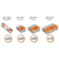 thumbnail image 2 of Surtido de conectores de cable WAGO 221, tuercas de palanca, 90 piezas con funda, 2 of 8